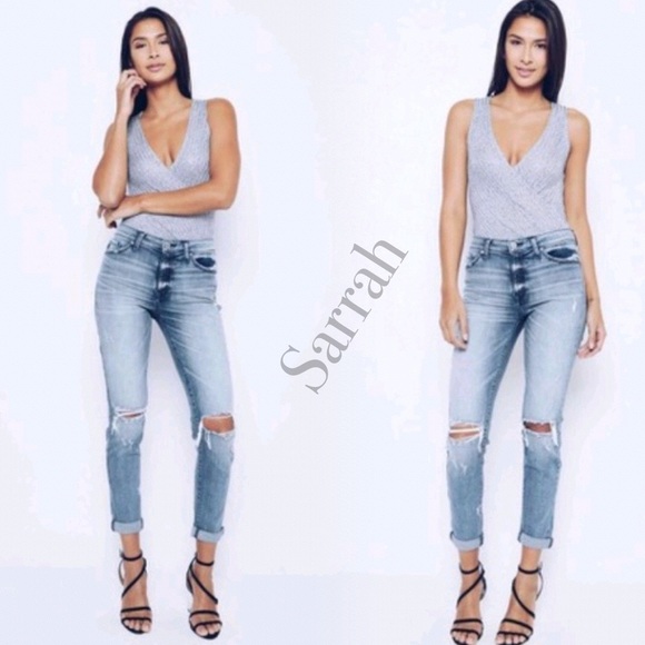 Last Pair Amazing Fit!! New Distressed Denim Jeans - Picture 2 of 7